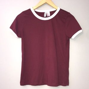 Maroon H&M Tee